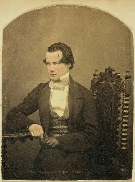 Framed Print : Portrait of a young man, 1850s-1860s. Creator: Unknown Framed Print : Portrait of a young man, 1850s-1860s. Creator: Unknown