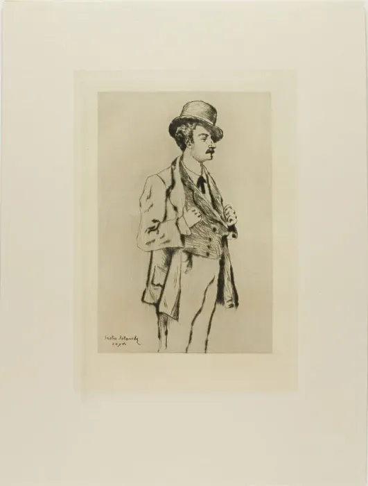 Framed Print : Portrait of a Young Man, 1878 or 1898. Creator: Gaston la Touche Framed Print : Portrait of a Young Man, 1878 or 1898. Creator: Gaston la Touche