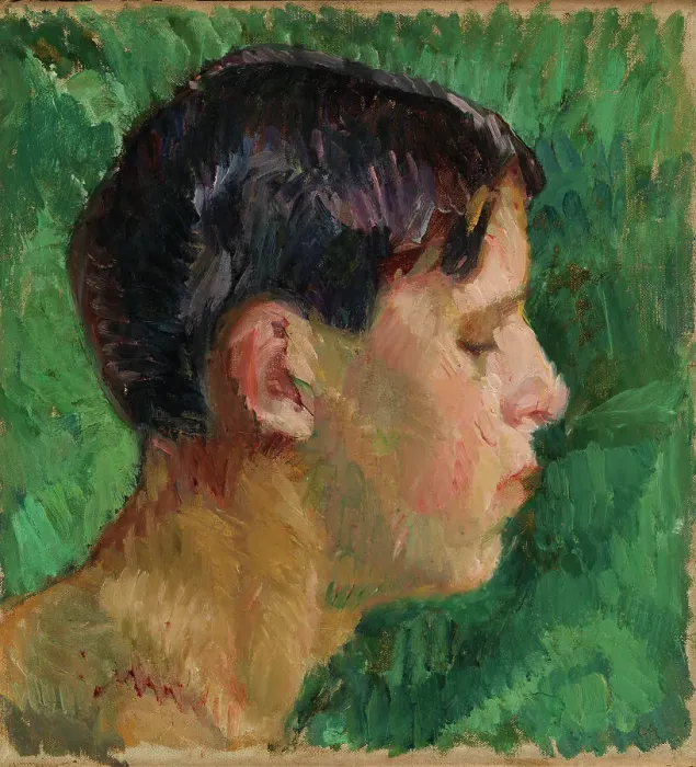 Framed Print : Portrait of a Young Man, 1911. Creator: Valle Rosenberg Framed Print : Portrait of a Young Man, 1911. Creator: Valle Rosenberg