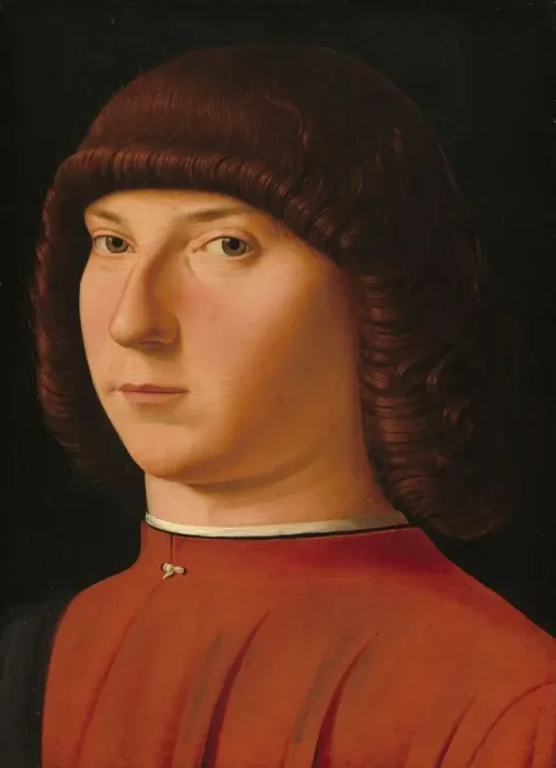Framed Print : Portrait of a Young Man, c. 1475 / 1480. Creator: Antonello da Messina Framed Print : Portrait of a Young Man, c. 1475 / 1480. Creator: Antonello da Messina