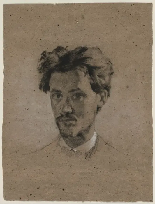 Framed Print : Portrait of a Young Man, c. 1865-1875. Creator: Unknown Framed Print : Portrait of a Young Man, c. 1865-1875. Creator: Unknown