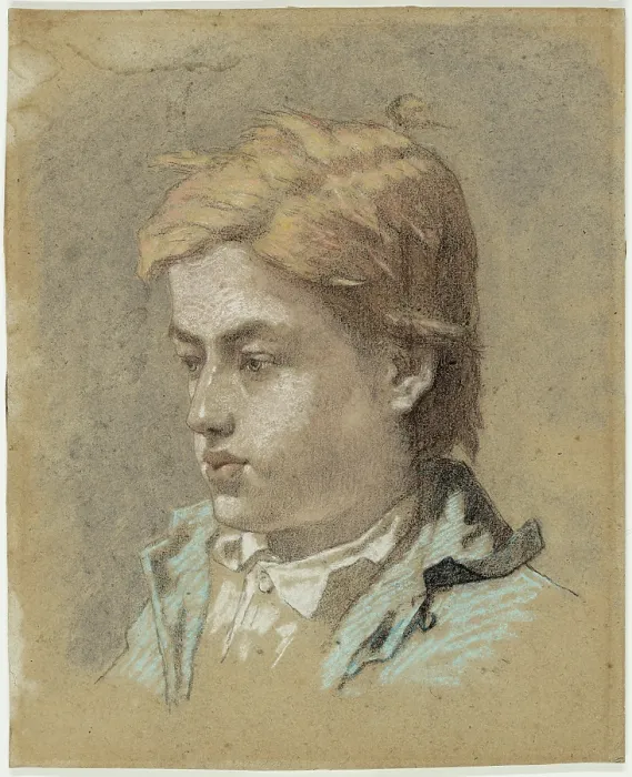 Framed Print : Portrait of a Young Man, c1856. Creator: Edouard Manet Framed Print : Portrait of a Young Man, c1856. Creator: Edouard Manet
