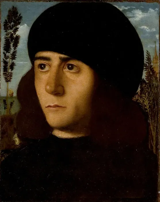Framed Print : Portrait of an young man, ca 1501-1502