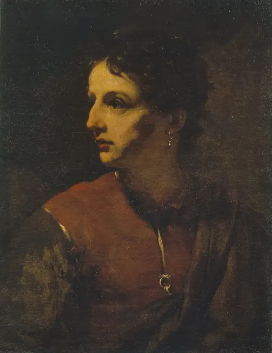 Framed Print : Portrait of a Young Man with an Earring, 1655. Creator: Drost, Willem (1633-1659) Framed Print : Portrait of a Young Man with an Earring, 1655. Creator: Drost, Willem (1633-1659)