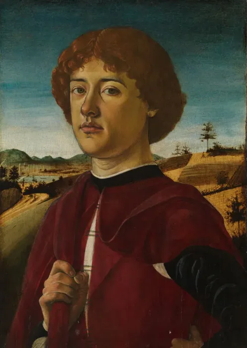 Framed Print : Portrait of a Young Man, probably ca. 1470. Creator: Biagio d Antonio Framed Print : Portrait of a Young Man, probably ca. 1470. Creator: Biagio d Antonio