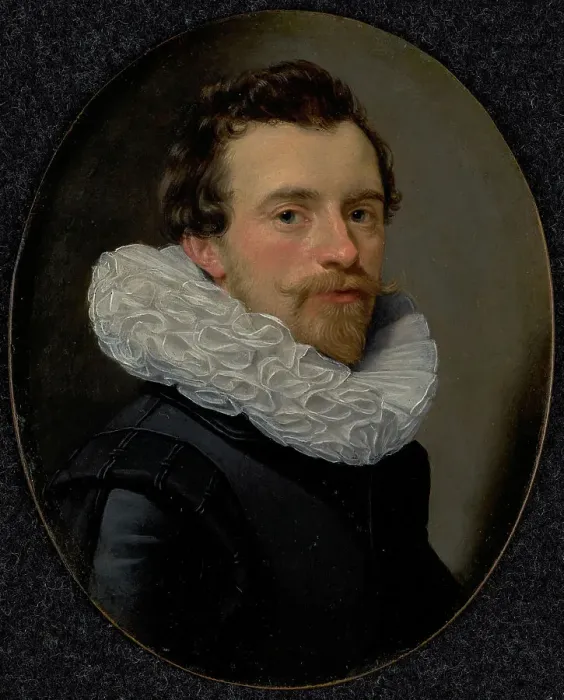 Framed Print : Portrait of a Young Man with a Ruff, mid-1620s. Creator: Thomas de Keyser Framed Print : Portrait of a Young Man with a Ruff, mid-1620s. Creator: Thomas de Keyser