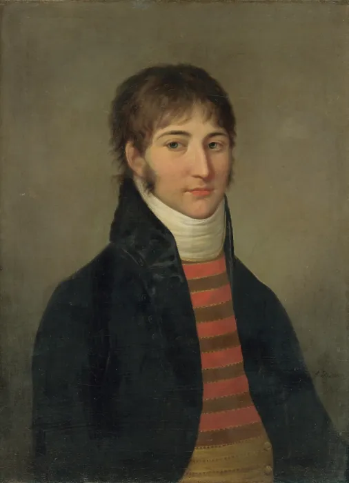 Framed Print : Portrait of Young Man in a White Cravat, 1800-1810. Creator: Jan Jakub Stunder Framed Print : Portrait of Young Man in a White Cravat, 1800-1810. Creator: Jan Jakub Stunder