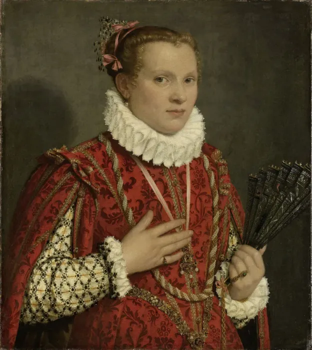 Framed Print : Portrait of a Young Woman, 1560-1578. Artist: Moroni, Giovan Battista (1520 / 25-1578) Framed Print : Portrait of a Young Woman, 1560-1578. Artist: Moroni, Giovan Battista (1520 / 25-1578)