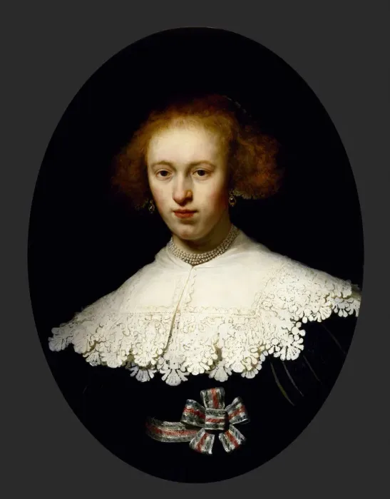 Framed Print : Portrait of a Young Woman, 1633. Artist: Rembrandt van Rhijn (1606-1669) Framed Print : Portrait of a Young Woman, 1633. Artist: Rembrandt van Rhijn (1606-1669)