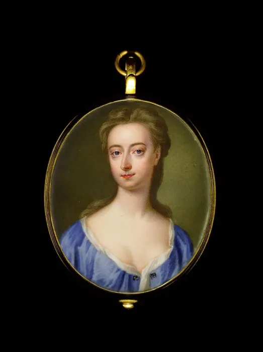 Framed Print : Portrait of a young woman, between 1700 and 1750. Creator: English School Framed Print : Portrait of a young woman, between 1700 and 1750. Creator: English School
