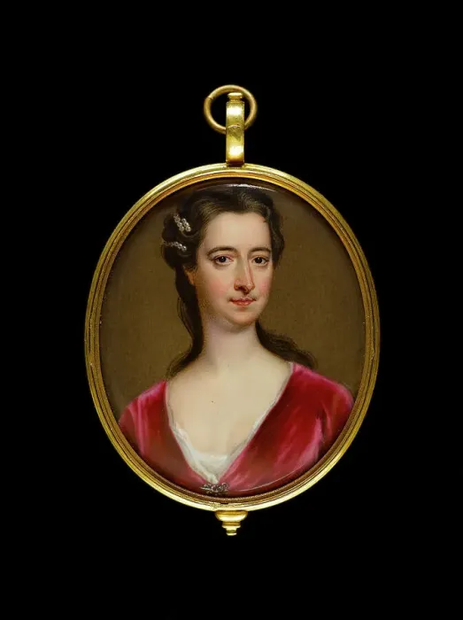 Framed Print : Portrait of a young woman, between 1700 and 1750. Creator: English School Framed Print : Portrait of a young woman, between 1700 and 1750. Creator: English School