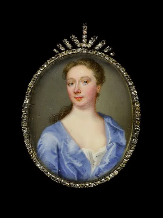 Framed Print : Portrait of a young woman, between 1725 and 1750. Creator: English School Framed Print : Portrait of a young woman, between 1725 and 1750. Creator: English School