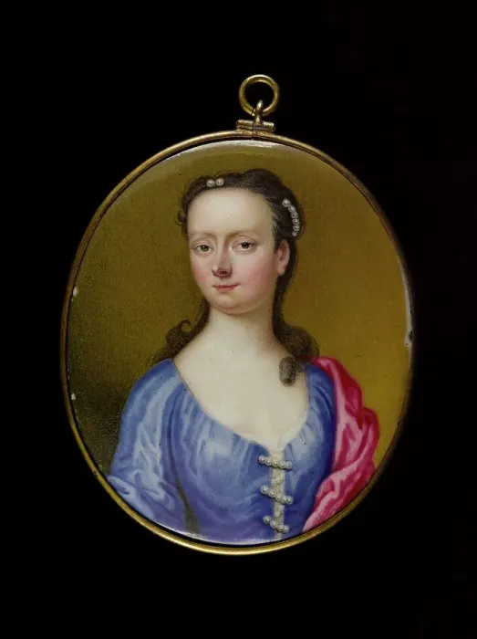 Framed Print : Portrait of a young woman, between 1725 and 1750. Creator: English School Framed Print : Portrait of a young woman, between 1725 and 1750. Creator: English School