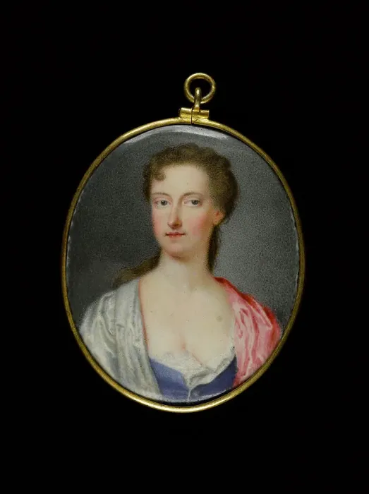 Framed Print : Portrait of a young woman, between 1725 and 1750. Creator: English School Framed Print : Portrait of a young woman, between 1725 and 1750. Creator: English School
