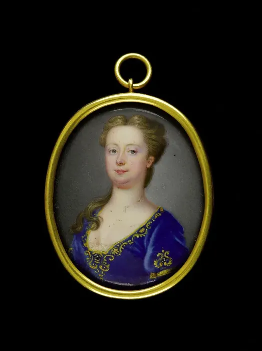 Framed Print : Portrait of a young woman, between 1725 and 1750. Creator: English School Framed Print : Portrait of a young woman, between 1725 and 1750. Creator: English School