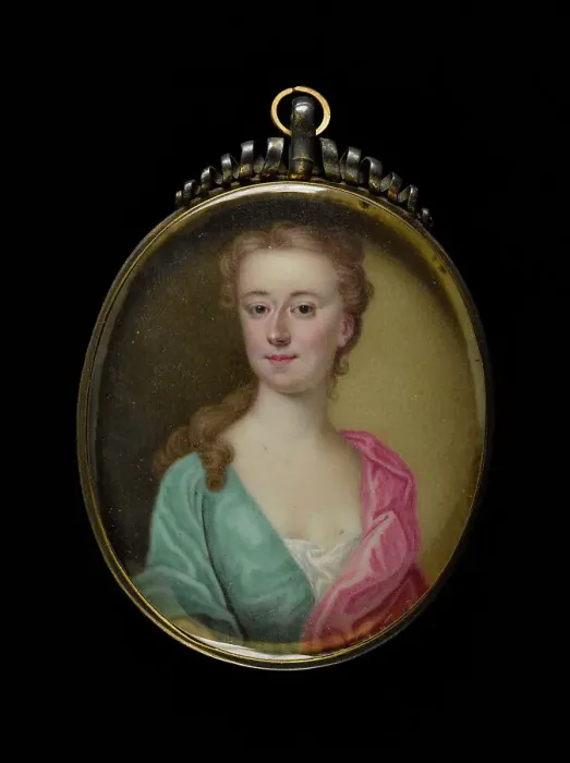 Framed Print : Portrait of a young woman, between 1725 and 1775. Creator: English School Framed Print : Portrait of a young woman, between 1725 and 1775. Creator: English School