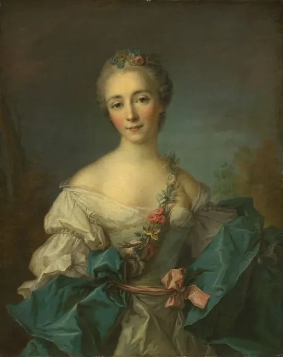 Framed Print : Portrait of a Young Woman, 1750 / 1760. Creator: Anon Framed Print : Portrait of a Young Woman, 1750 / 1760. Creator: Anon