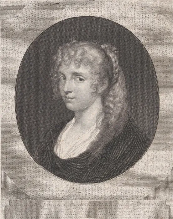 Framed Print : Portrait of a young woman, 1786. Creators: Crescentius Josephus Johannes Seydelmann, Christian Friedrich Stolzel Framed Print : Portrait of a young woman, 1786. Creators: Crescentius Josephus Johannes Seydelmann, Christian Friedrich Stolzel