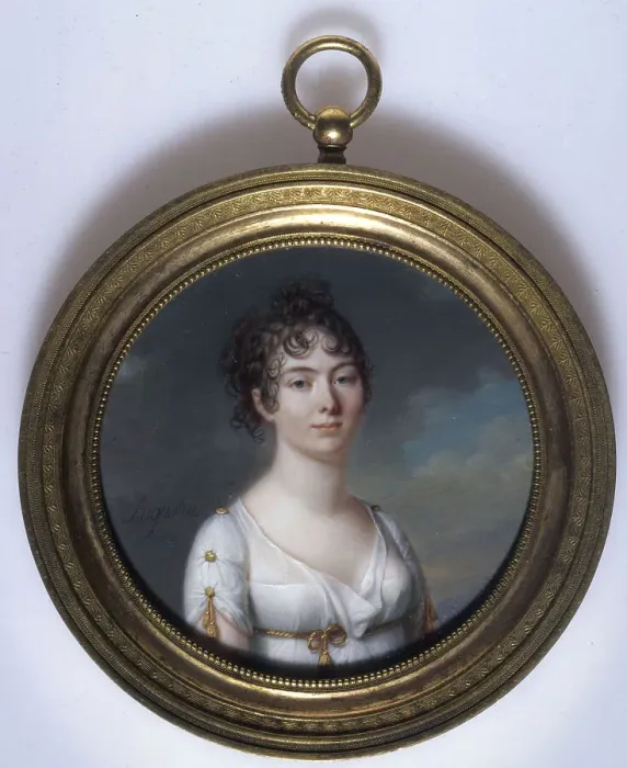 Framed Print : Portrait of a young woman, between 1804 and 1815. Creator: Jean Baptiste Jacques Augustin Framed Print : Portrait of a young woman, between 1804 and 1815. Creator: Jean Baptiste Jacques Augustin