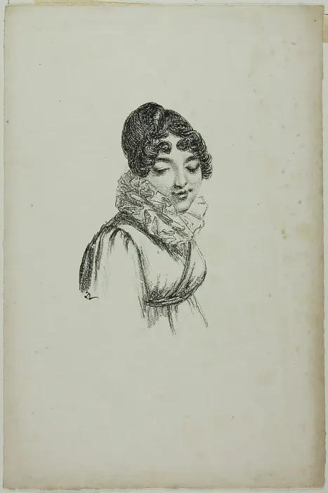 Framed Print : Portrait of a Young Woman, 1817–20. Creator: Vivant Denon