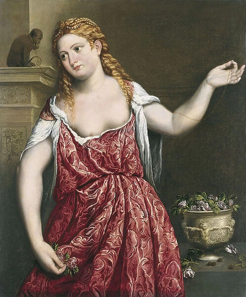Portrait of a young Woman. Artist: Bordone, Paris (1500-1571)