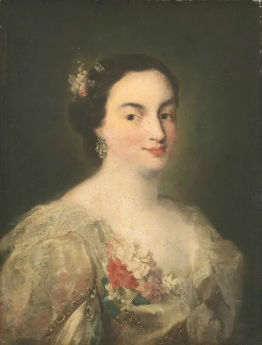 Framed Print : Portrait of a Young Woman, c. 1760. Creator: Alessandro Longhi Framed Print : Portrait of a Young Woman, c. 1760. Creator: Alessandro Longhi