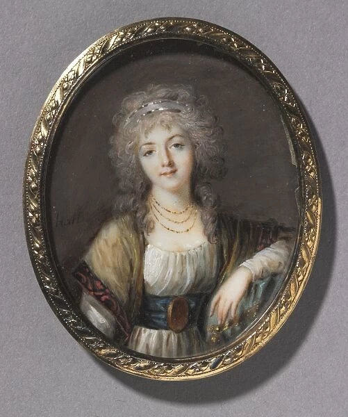 Portrait of a Young Woman, c. 1785. Creator: Charles Henard (French, c. 1757-aft 1814)