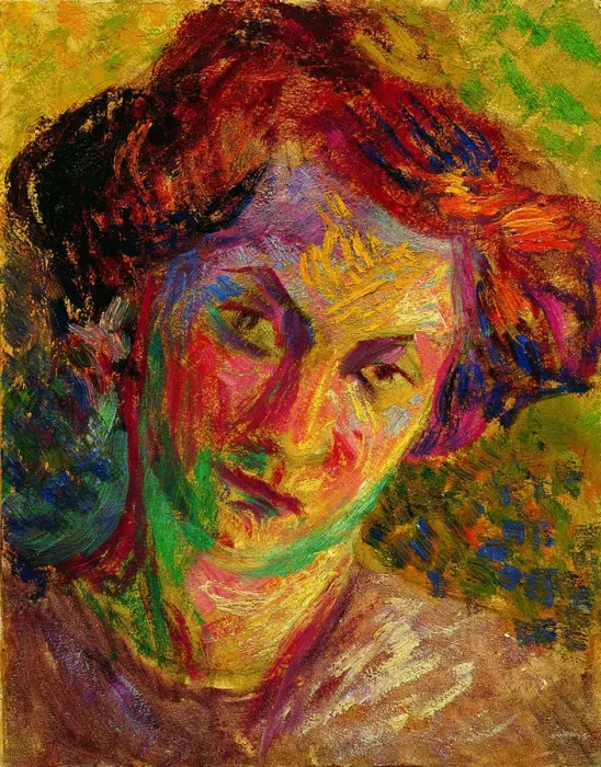 Framed Print : Portrait of a Young Woman, c. 1910 Framed Print : Portrait of a Young Woman, c. 1910