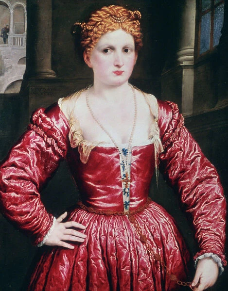 Portrait of a Young Woman, c1550. Artist: Paris Bordone