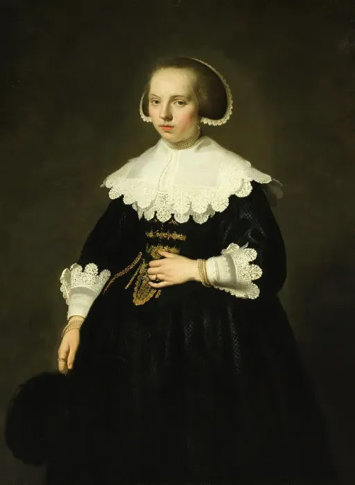 Framed Print : Portrait of a Young Woman, c1638. Creator: Jacob Adriaensz. Backer Framed Print : Portrait of a Young Woman, c1638. Creator: Jacob Adriaensz. Backer