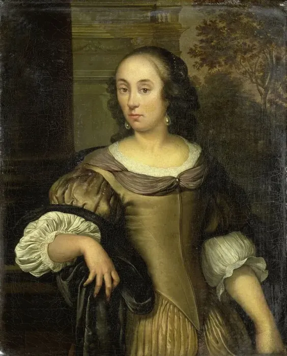Framed Print : Portrait of a young woman, c.1650-c.1670. Creator: Eglon Hendrik van der Neer Framed Print : Portrait of a young woman, c.1650-c.1670. Creator: Eglon Hendrik van der Neer