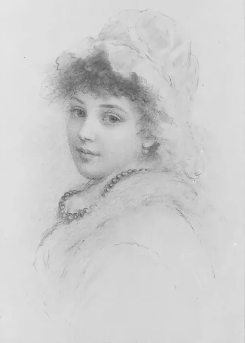 Framed Print : Portrait of a Young Woman. Creator: Samuel Worcester Rowse Framed Print : Portrait of a Young Woman. Creator: Samuel Worcester Rowse