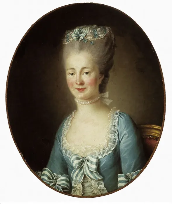 Framed Print : Portrait of a young woman. Creators: Elisabeth Louise Vigee-LeBrun, Francois Hubert Drouais Framed Print : Portrait of a young woman. Creators: Elisabeth Louise Vigee-LeBrun, Francois Hubert Drouais