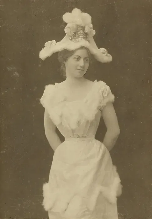 Framed Print : Portrait of young woman in hat, about 1870-1880. Creator: Otto von Mayer Framed Print : Portrait of young woman in hat, about 1870-1880. Creator: Otto von Mayer