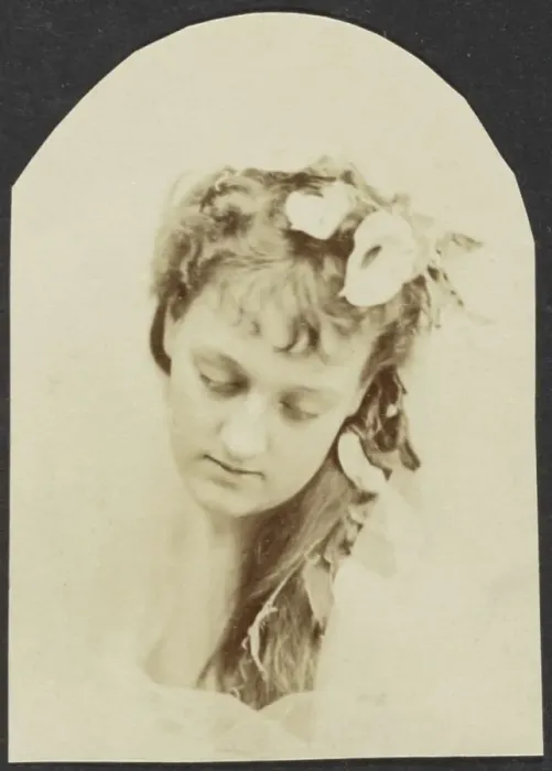 Framed Print : Portrait of a Young Woman, late 19th century. Creator: Unknown Framed Print : Portrait of a Young Woman, late 19th century. Creator: Unknown