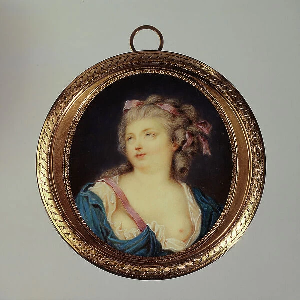 Portrait of a young woman looking up at the sky, c1800. Creator: Ecole Francaise