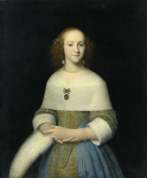 Framed Print : Portrait of a Young Woman (possibly Susanna Reael), 1656. Artist: Luttichuys, Isaack (1616-1673) Framed Print : Portrait of a Young Woman (possibly Susanna Reael), 1656. Artist: Luttichuys, Isaack (1616-1673)