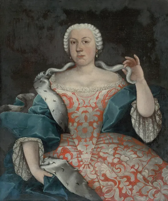 Framed Print : Portrait of a Young Zemianka, around 1740. Creator: Unknown Framed Print : Portrait of a Young Zemianka, around 1740. Creator: Unknown