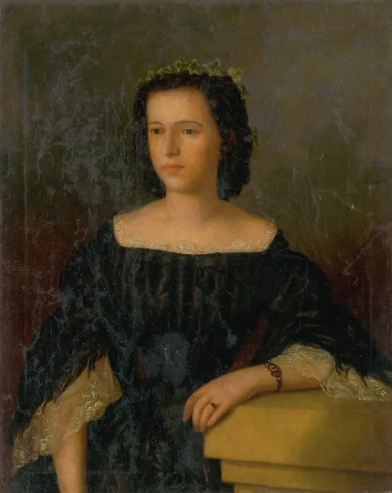 Framed Print : Portrait of a Younger Woman, 1830-1850. Creator: Unknown Framed Print : Portrait of a Younger Woman, 1830-1850. Creator: Unknown