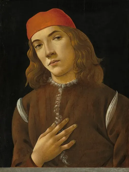 Framed Print : Portrait of a Youth, c. 1482 / 1485. Creator: Sandro Botticelli Framed Print : Portrait of a Youth, c. 1482 / 1485. Creator: Sandro Botticelli