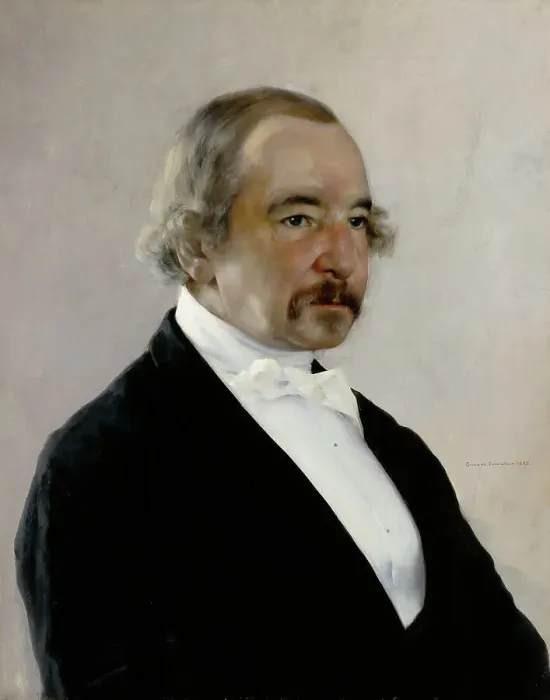 Framed Print : Portrait of Zacharias Topelius, 1880. Creator: Gunnar Berndtson Framed Print : Portrait of Zacharias Topelius, 1880. Creator: Gunnar Berndtson