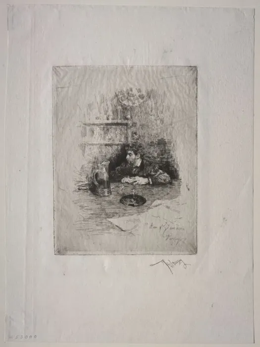 Framed Print : Portrait de Zamacois. Creator: Mariano Fortuny y Carbo (Spanish, 1838-1874) Framed Print : Portrait de Zamacois. Creator: Mariano Fortuny y Carbo (Spanish, 1838-1874)