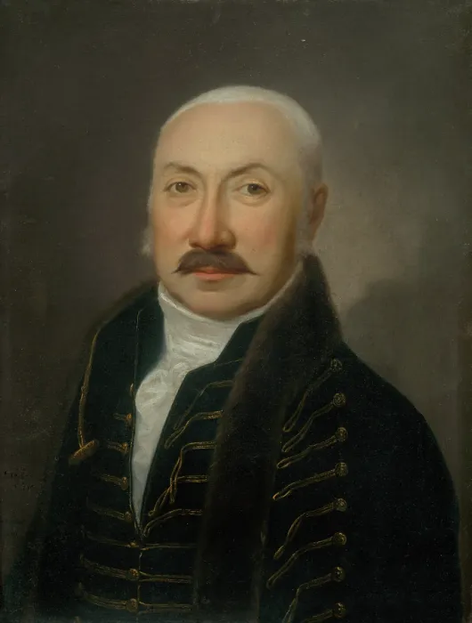 Framed Print : Portrait of a zeman, 1810. Creator: Jan Jakub Stunder Framed Print : Portrait of a zeman, 1810. Creator: Jan Jakub Stunder