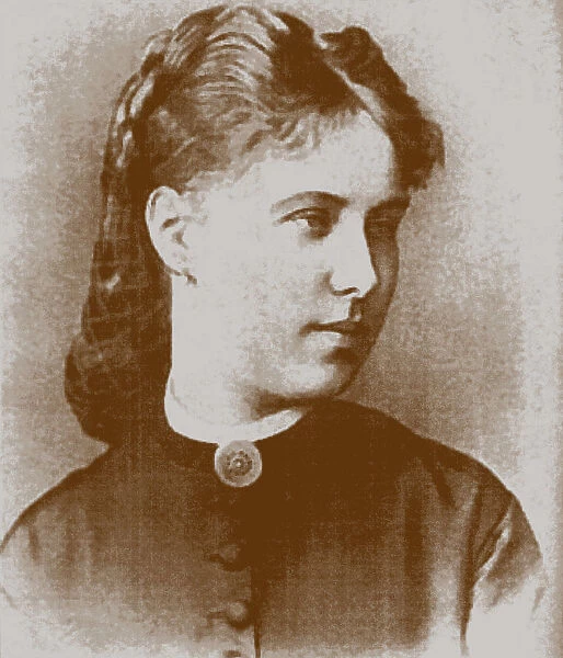 Portrait of Zinaida (Fekla) Nekrasova (1847-1915), wife of the poet Nikolai Nekrasov