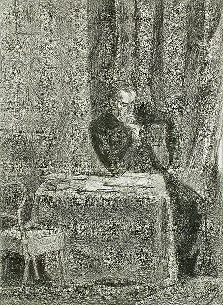 Portraits, 1857. Creator: Félicien Rops