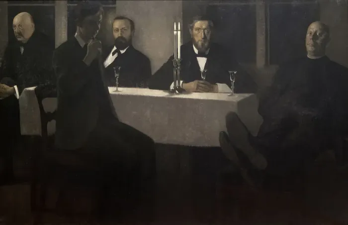 Framed Print : Five Portraits, 1901. Creator: Hammershøi; Vilhelm (1864-1916) Framed Print : Five Portraits, 1901. Creator: Hammershøi; Vilhelm (1864-1916)
