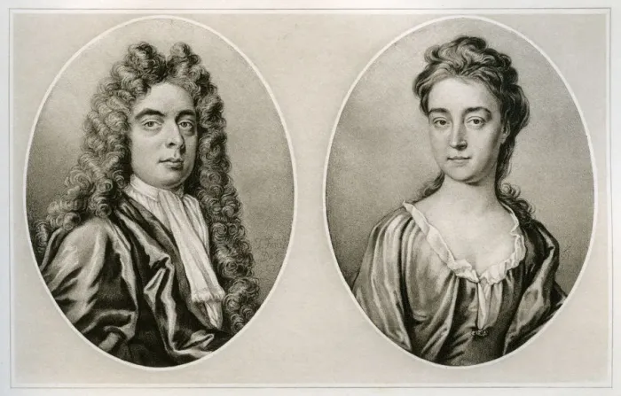 Framed Print : Portraits of the Duke and Duchess of Marlborough, (1906) Framed Print : Portraits of the Duke and Duchess of Marlborough, (1906)