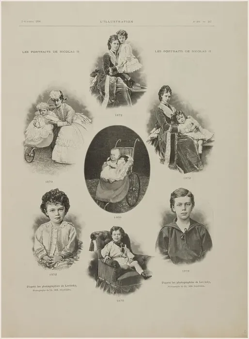 Framed Print : Portraits of Emperor Nicholas II from the period from 1869 to 1875, 1896. Creator: Anonymous Framed Print : Portraits of Emperor Nicholas II from the period from 1869 to 1875, 1896. Creator: Anonymous