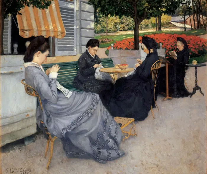 Framed Print : Portraits a la campagne, 1876 Framed Print : Portraits a la campagne, 1876