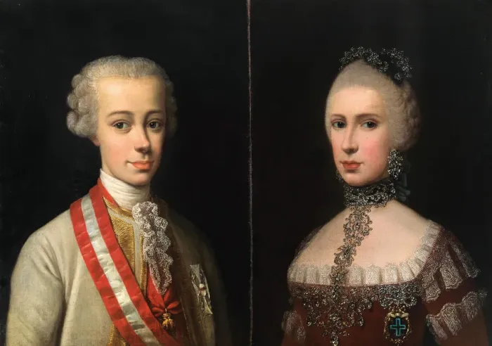 Framed Print : Portraits of Leopold, Grand Duke of Tuscany (1747-1792) and Maria Luisa of Spain Framed Print : Portraits of Leopold, Grand Duke of Tuscany (1747-1792) and Maria Luisa of Spain
